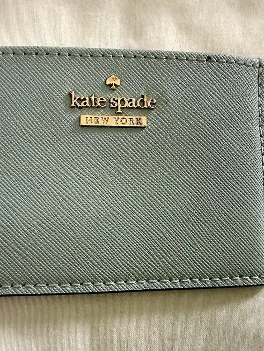 Kate Spade Saffiano Card Holder in powder blue